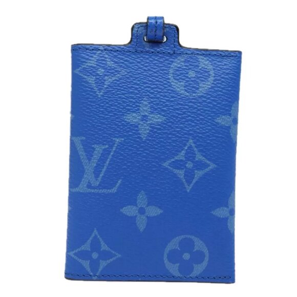 LOUIS VUITTON Monogram Pockets On Strap Card Case Blue - Picture 3 of 6